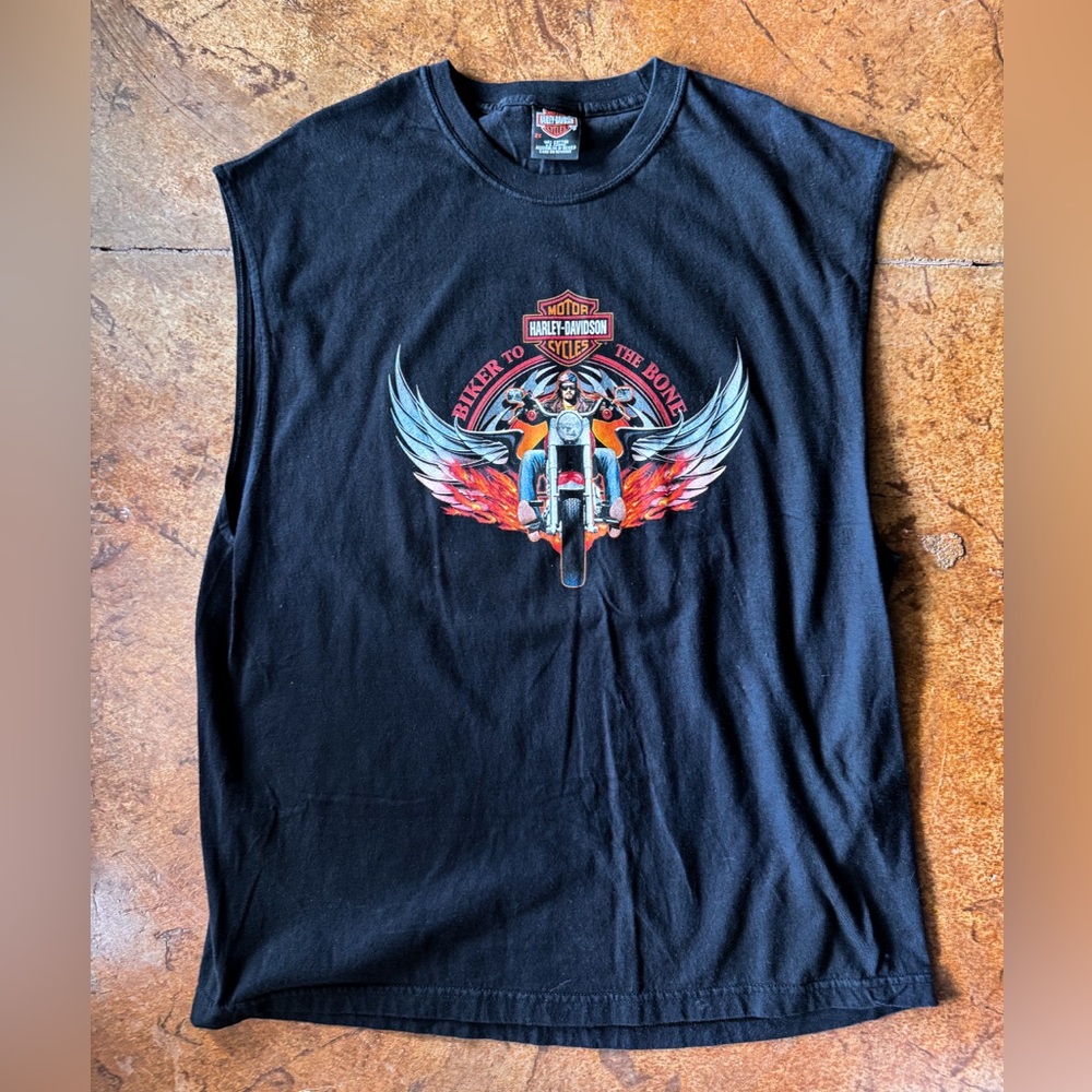 Harley-Davidson Black Graphic Tank Top